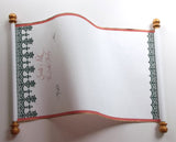 Santa's List of Naughty Nice scroll, 12x20 inches white paper, blank for hand written list, customized with title