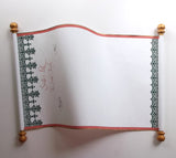 Santa's List of Naughty Nice scroll, 12x20 inches white paper, blank for hand written list, customized with title