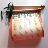 Santa's List of Naughty or Nice scroll, 250 names