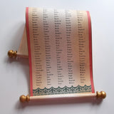 Santa's List of Naughty or Nice scroll, 250 names