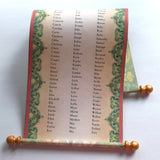 Regency Christmas Santa List scroll with up to 150 custom names