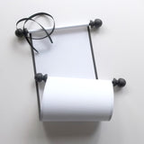 Blank white paper scroll with gift box for hand writing a personal message, 5x12" ridge textured paper