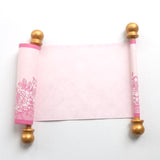 Blank mini scroll set on pink paper, for love letter, prom invitation, greeting, birthday gift, 3.5" wide paper, optional pillow box (Copy)