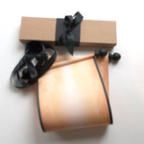Blank scroll with gold accents - 5 inches wide paper, handmade