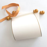 Blank mini paper scroll set, for love letter, prom invitation, greeting, birthday gift, 3.5" wide paper, optional pillow box