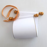 Blank mini paper scroll set, for love letter, prom invitation, greeting, birthday gift, 3.5" wide paper, optional pillow box