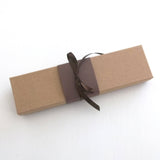 Regency design scroll for hand writing with brown and gold accents and optional gift box