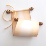 Blank mini paper scroll set, for love letter, prom invitation, greeting, birthday gift, 3.5" wide paper, optional pillow box