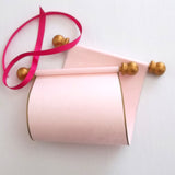 Blank mini scroll set on pink paper, for love letter, prom invitation, greeting, birthday gift, 3.5" wide paper, optional pillow box (Copy)