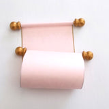 Blank mini scroll set on pink paper, for love letter, prom invitation, greeting, birthday gift, 3.5" wide paper, optional pillow box (Copy)