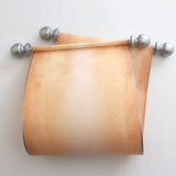 Blank scroll with silver accents, boxed - 5 inches wide paper, handmade