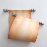 Blank scroll with silver accents, boxed - 5 inches wide paper, handmade