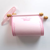 Royal princess scroll on pink paper with gold accents, optional gift box