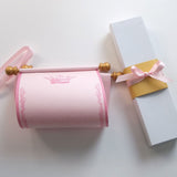 Royal princess scroll on pink paper with gold accents, optional gift box