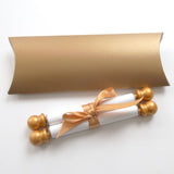 Blank mini paper scroll set, for love letter, prom invitation, greeting, birthday gift, 3.5" wide paper, optional pillow box