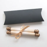 Blank mini paper scroll set, for love letter, prom invitation, greeting, birthday gift, 3.5" wide paper, optional pillow box