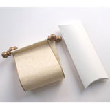 Blank mini paper scroll set, for love letter, prom invitation, greeting, birthday gift, 3.5" wide paper, optional pillow box
