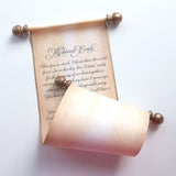 Decorative scroll with custom text