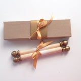 Decorative scroll with custom text and gift box
