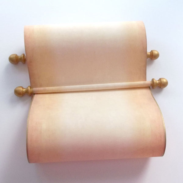 Custom parchment scroll, 8x19 inches paper, personalized with your own words, handmade