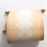 Blank Paper Scroll in Navy and Gold for Hand Writing and Calligraphy, 8x20 Paper