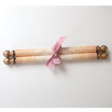 Blank Decorative Scroll in Mauve and Gold for Hand Writing and Calligraphy, 8x20 Paper