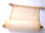 Custom parchment scroll, 8x19 inches paper, personalized with your own words, handmade