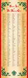 Santa's List of Nice Boys and Girls, 250 names scroll, acorn design