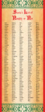 Santa's List of Naughty or Nice scroll, 250 names, decorative