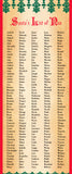 Santa's List of Nice personalized scroll, 8x21" wide aged parchment paper, up to 250 custom names