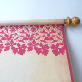 Blank scroll with red lace, for your handwriting, 8x19" parchment paper