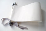 Wedding vows personalized individual scroll, with presentation box, 5 inches wide cream or white paper