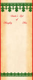 Santa List of Naughty or Nice blank scroll, Nordic design, 8x19 inch parchment paper